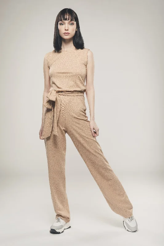 Buy More, Save More Straight-Leg Jumpsuit in Light Brown