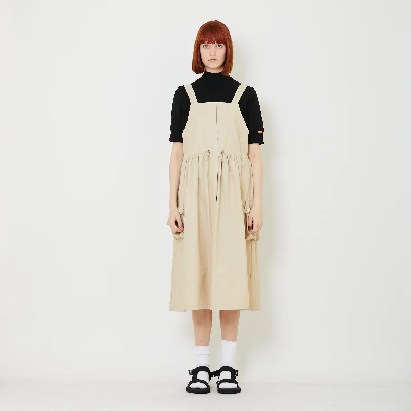 Don't Wait Women Cargo Dress - Light Khaki - SW2408121A