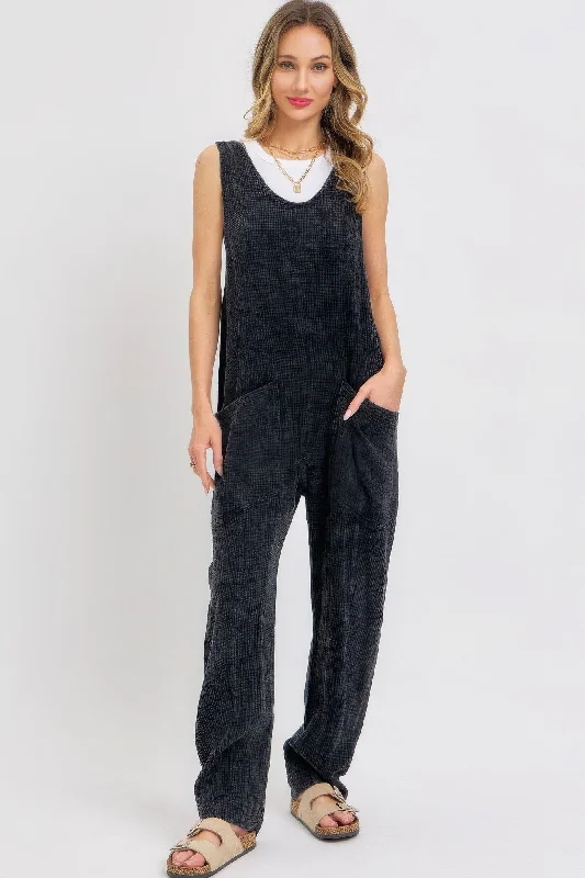 Savings Event Mineral Washed Summer Jumpsuit