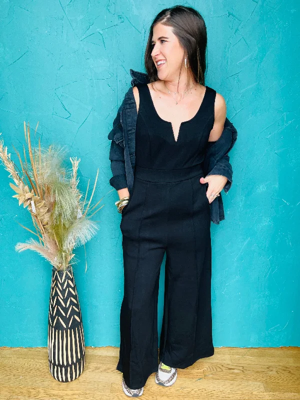 Closeout Sweetheart Neckline Jumpsuit