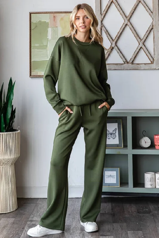 Unmissable Offer Olive Techno Two Piece Set