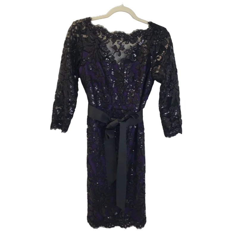 Weekend Special Tadashi Shoji Sequin Overlay Cocktail Dress Size 8 Petite