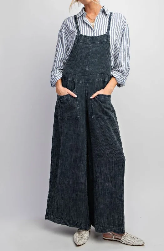 Crazy Deals Think i Hate You Now Jumpsuit in Faded Denim