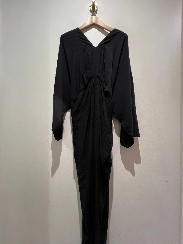 Don't Wait Tie Back Dress - Black