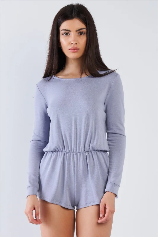 Massive Deals Comfy Tie-back Long Sleeve Romper