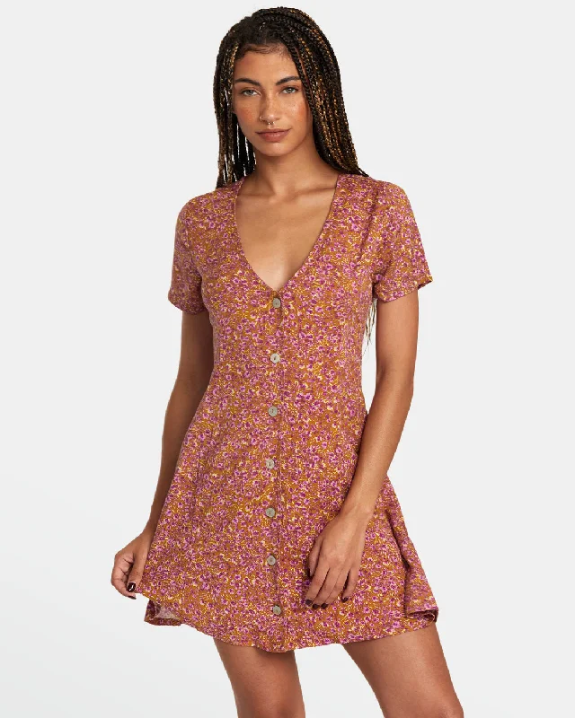 Big Discounts Understated Mini Dress - Workwear Brown