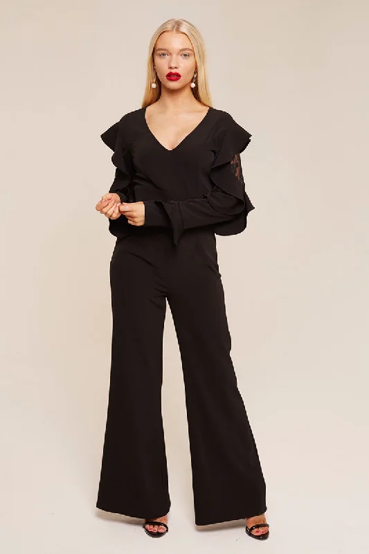 Today’s Deal Ruffle Sleeve Jumpsuit