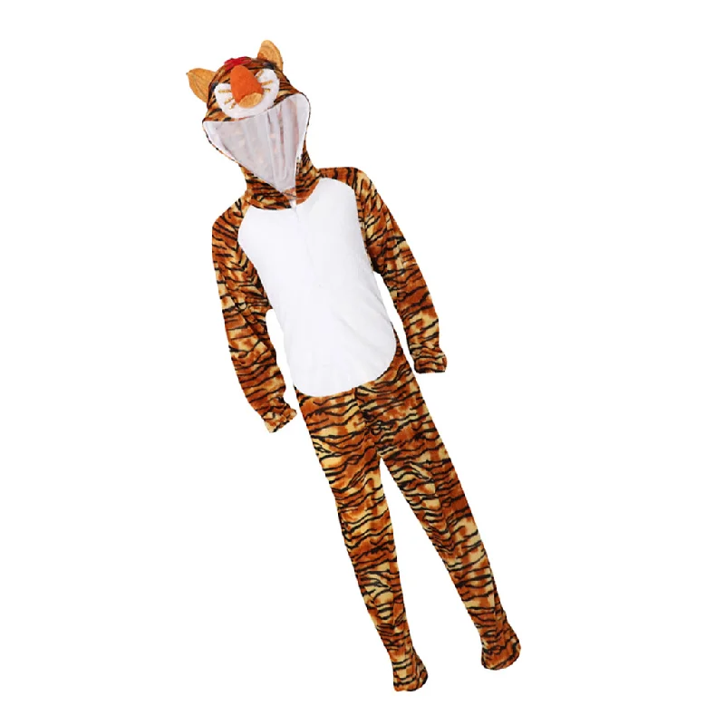 Year-End Clearance Maxbell Unisex Kids Animal Kigurumi Pajamas Cosplay Sleepwear Costumes Jumpsuit Tiger