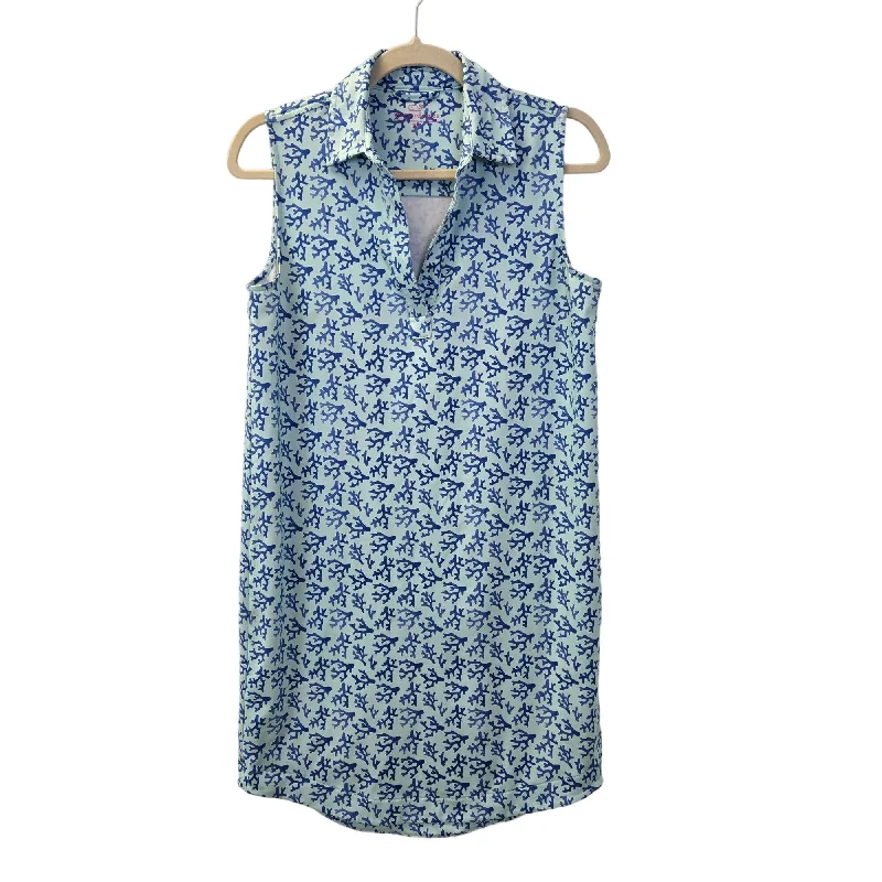 Super Bargain Vineyard Vines Sankaty Lucaya Coral Reef Print Activewear Shift Dress Size XS