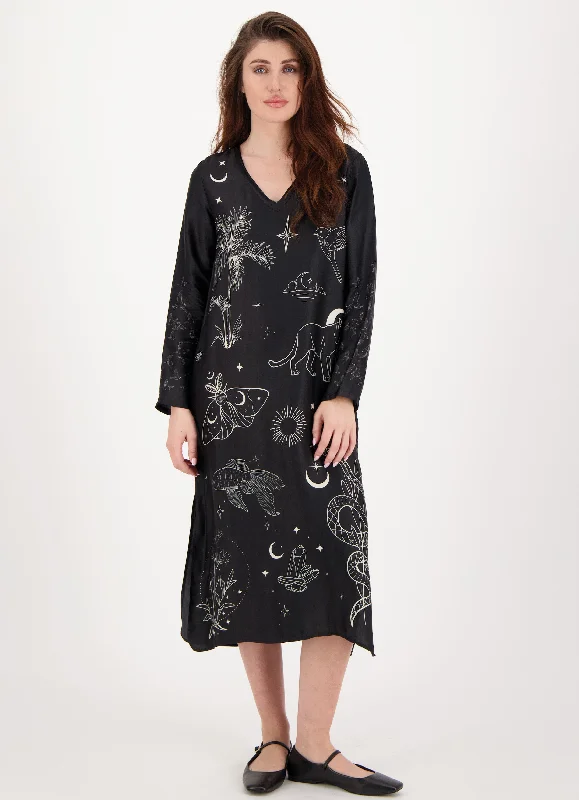 Overstock Violet Magic V-Neck T-Dress