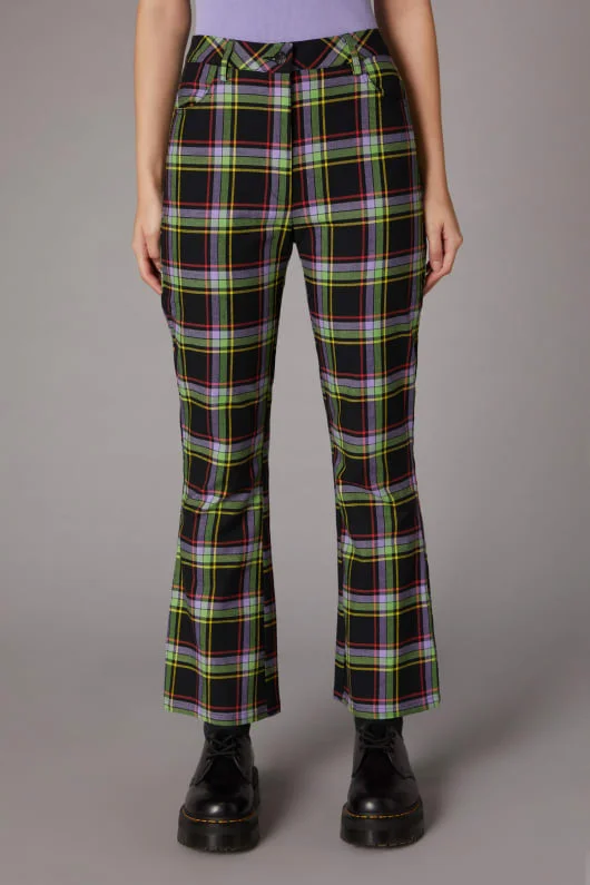 Discount Deals Vivid Tartan Goth Pant