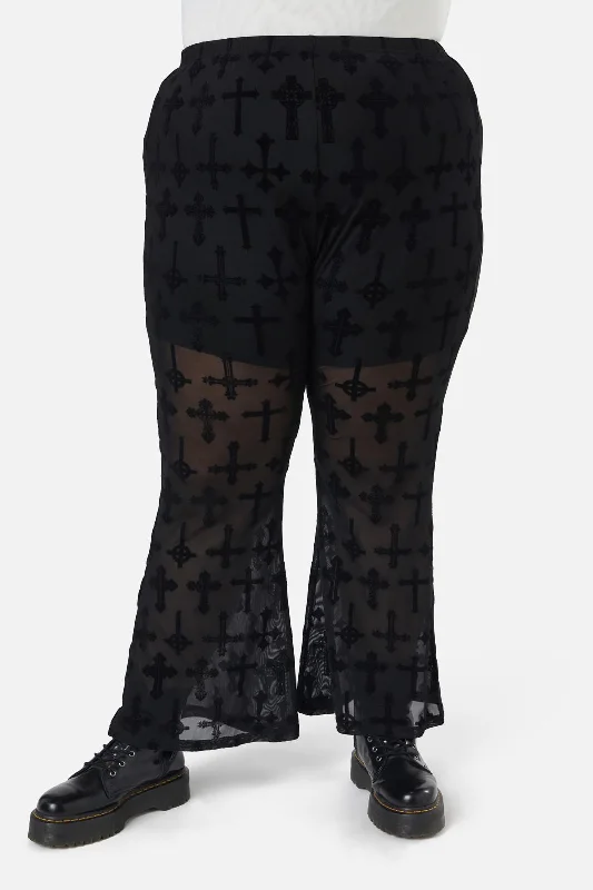 Best Seller Vowed Flocked Mesh Pant