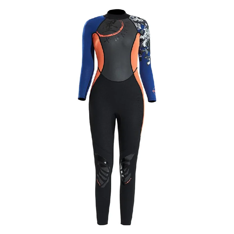 Mega Sale Maxbell Women 1.5mm Diving Wetsuit Long Sleeve Wet Suit Jumpsuit Fullsuit  S