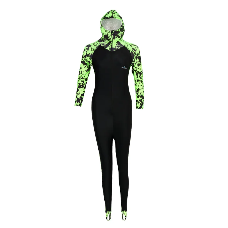 Sale Event Maxbell Women Girl Full Body Swimsuit Jumpsuit Rash Guard Wetsuit XL Green + Black Sale Event Maxbell Women Girl Full Body Swimsuit Jumpsuit Rash Guard Wetsuit XL Green + Black