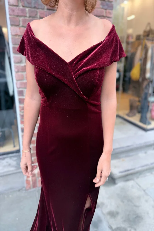 Bargain Prices XSCAPE Velvet long Gown / XL-US14